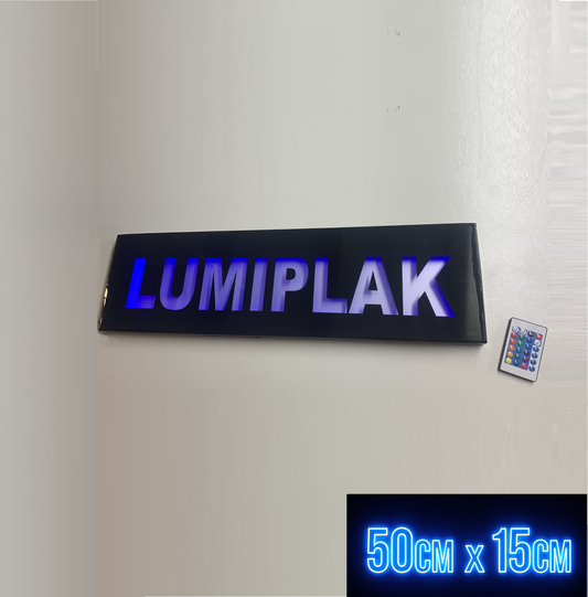 Plaque lumineuse personnalisée  ( Taille S )